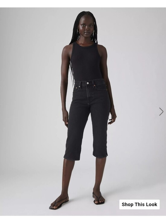 Levi's Pants - Levi's Black Wedgie Capri High-Rise Jeans